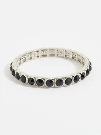 Genuine Black Crystal Stretch Bracelet