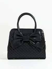 Qulited Bow Handbag
