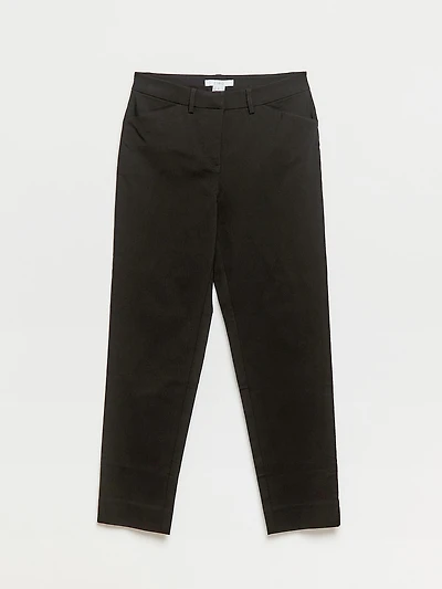 Christy Slim Black Ankle Pant Microtwill