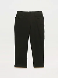 Emily Black Microtwill Capri Pant