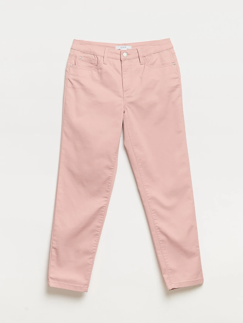 Dusty Pink Lilly Ankle Jeans