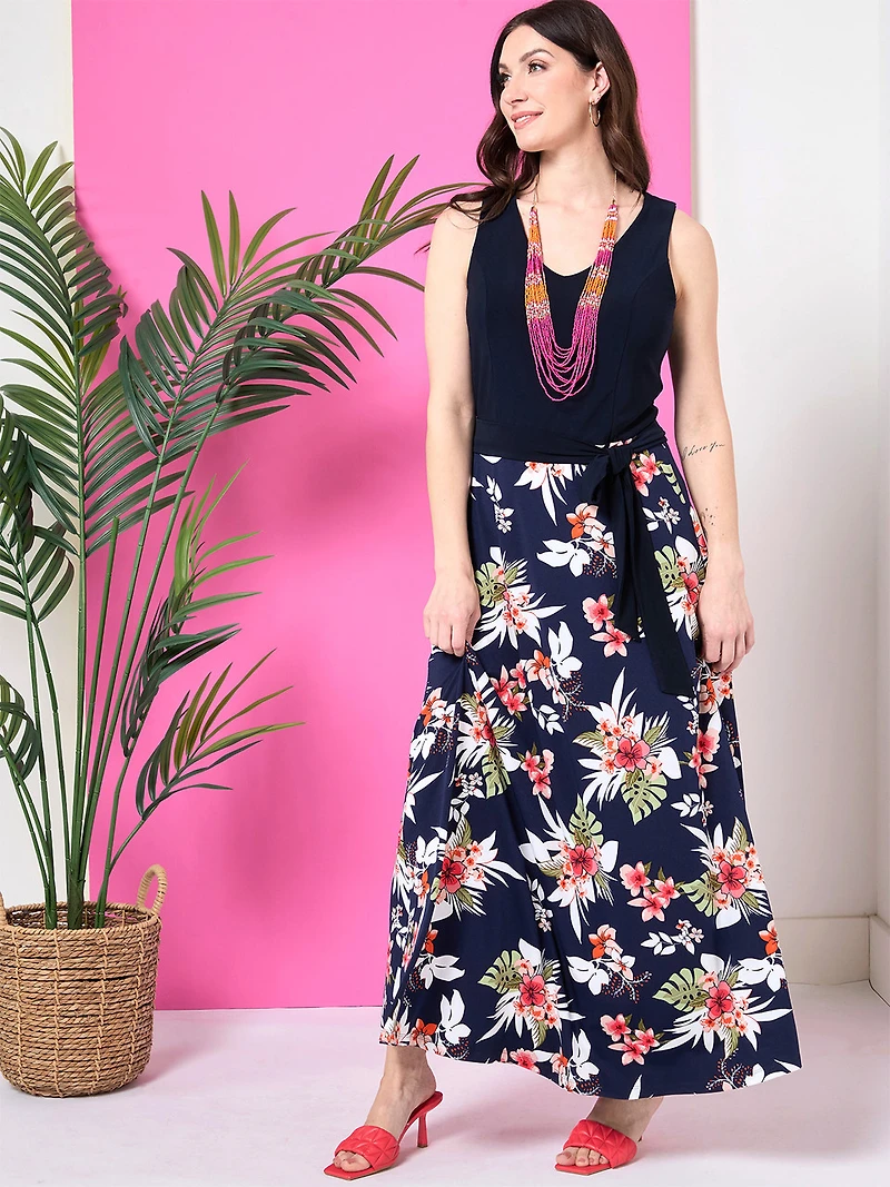Floral Print Maxi Dress