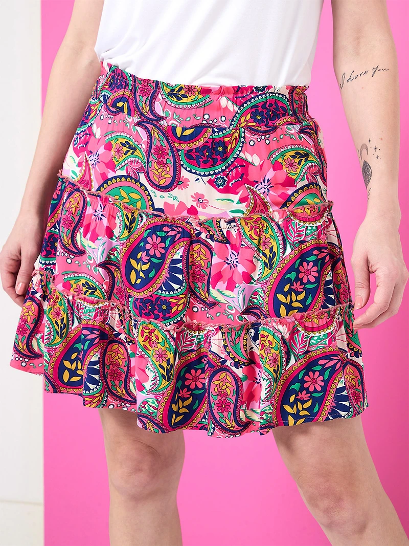 Floral Skort in Paisley