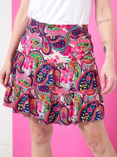 Floral Skort in Paisley