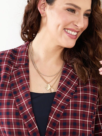 Gold Stackable Necklace Trio