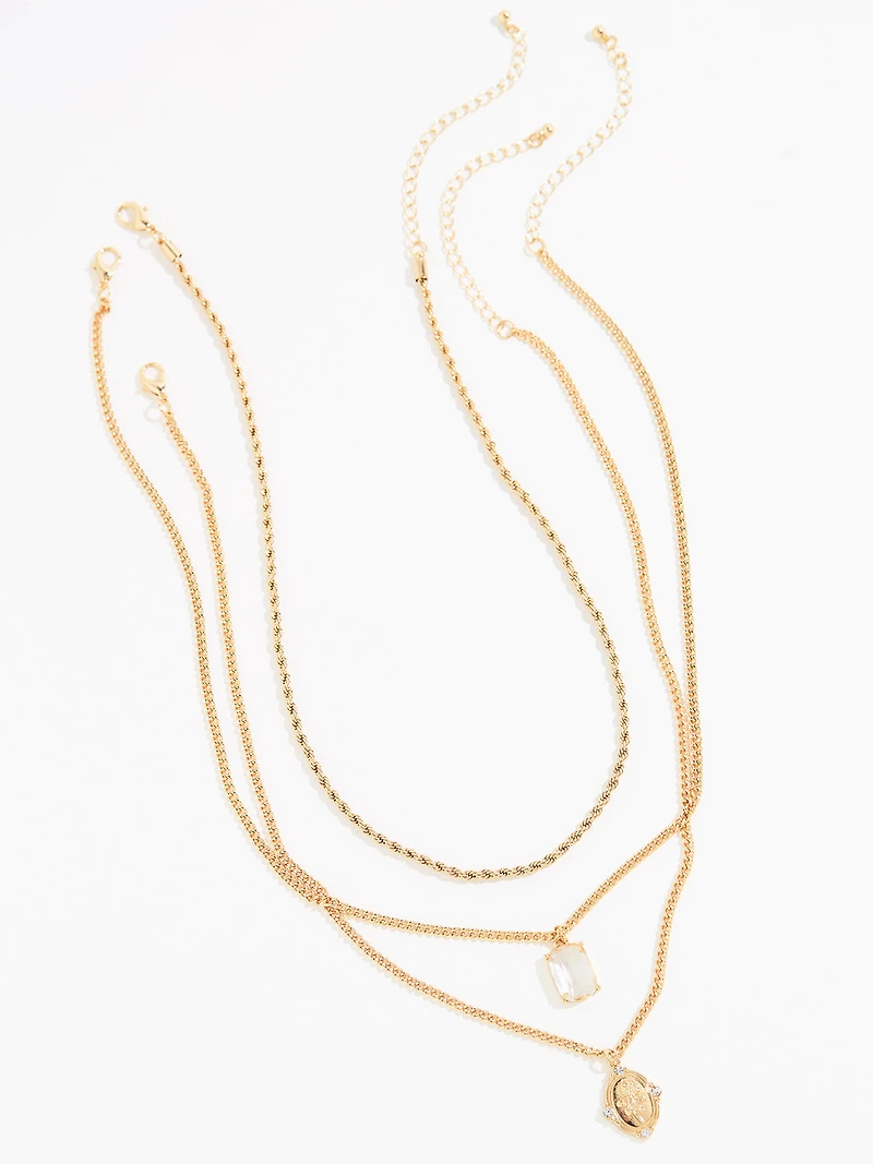 Gold Stackable Necklace Trio