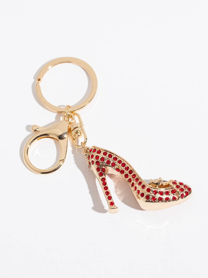 Crimson Crystal Stiletto Key Chain