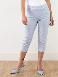 Emily Chambray Stripe Capri