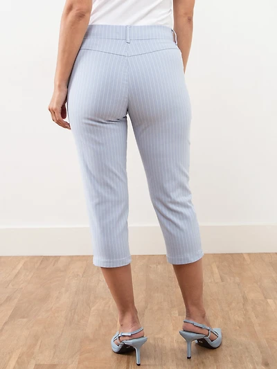 Emily Chambray Stripe Capri