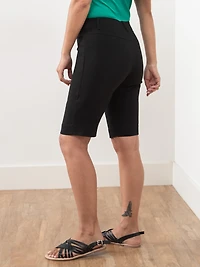 Emily Microtwill Short in Black