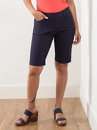 Emily Microtwill Short in Navy