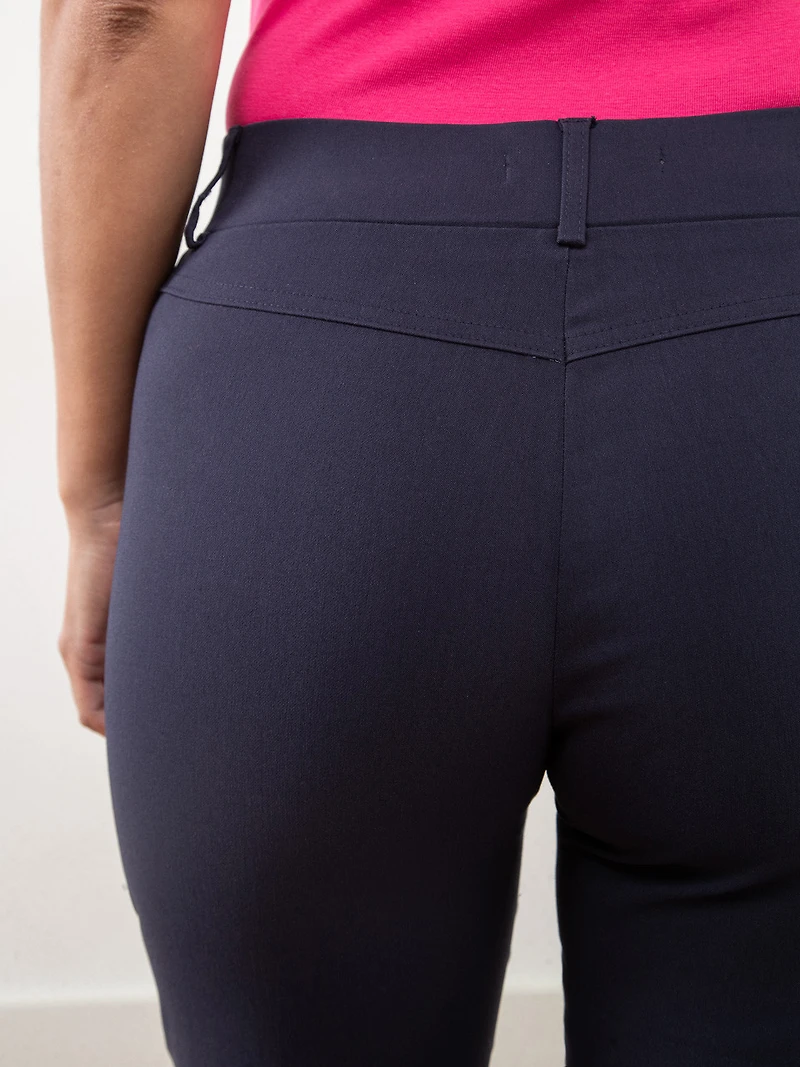 Emily Navy Microtwill Capris
