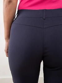 Emily Navy Microtwill Capris