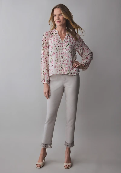 Floral Chiffon Blouse