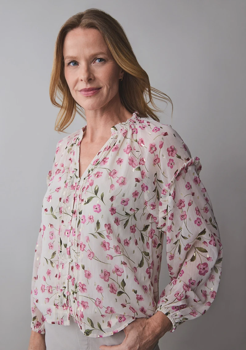 Floral Chiffon Blouse