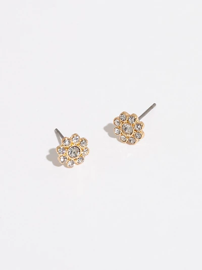 Gold Floral Earring Trio