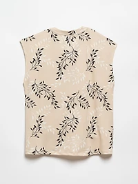 Ivory Cap Sleeve 2-Button Top by Jules & Leopold
