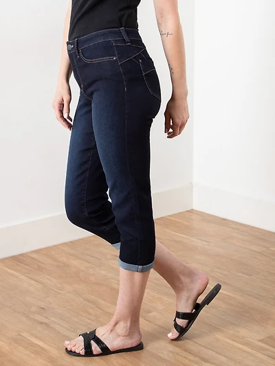 Lilly Dark Wash Jean Capris