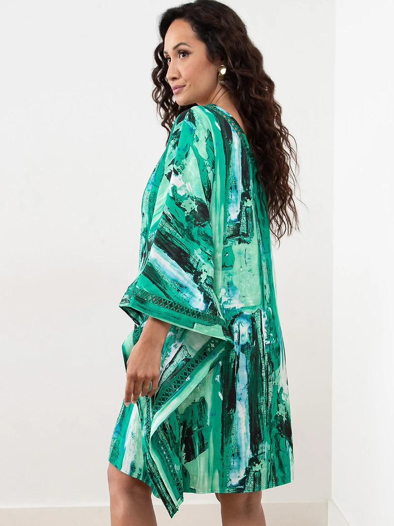 Petite Flutter One-Shoulder Dress