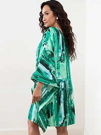 Petite Flutter One-Shoulder Dress