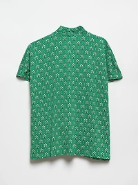 Petite Short Sleeve Stretch Crepe Top by Jules & Leopold
