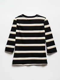 V-Neck Button Front Top