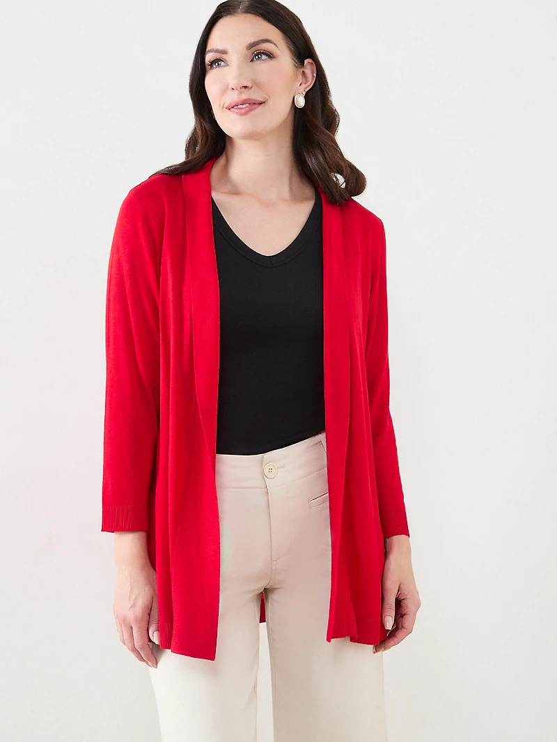 3/4 Sleeve Lightweight Knit Cardi