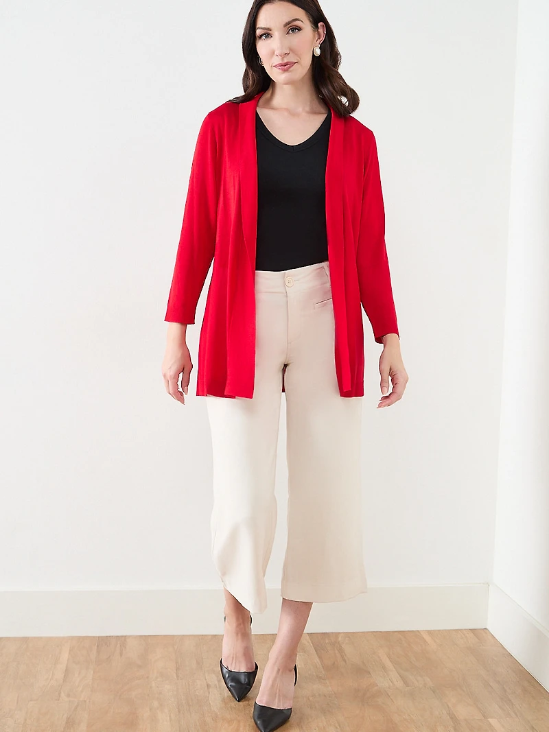 3/4 Sleeve Lightweight Knit Cardi