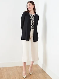 3/4 Sleeve Lightweight Knit Cardigan Sweater