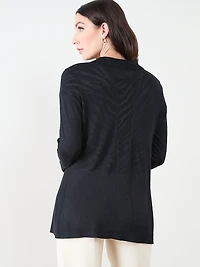 3/4 Sleeve Lightweight Knit Cardigan Sweater