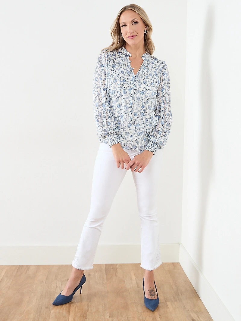 Button Front Blouse