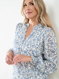 Button Front Blouse