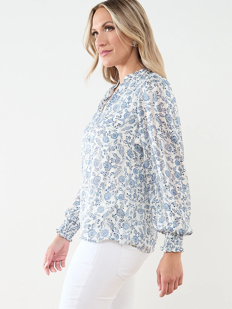 Button Front Blouse
