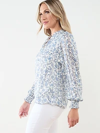 Button Front Blouse