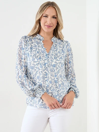 Button Front Blouse