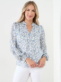 Button Front Blouse