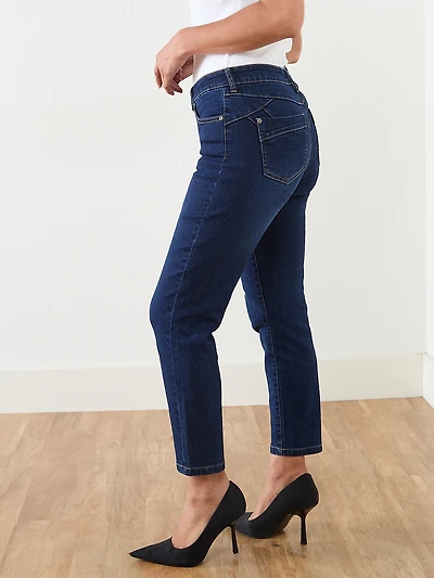 Lilly Dark Wash Slim Ankle Jeans