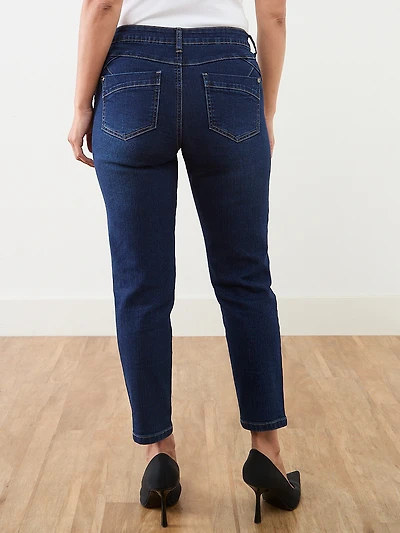 Lilly Dark Wash Slim Ankle Jeans