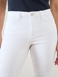 Lilly Denim Capri in White
