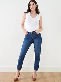 Lilly Mid Wash Slim Ankle Jean