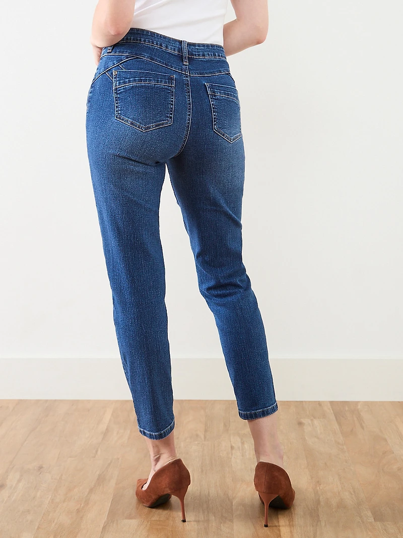 Lilly Mid Wash Slim Ankle Jean