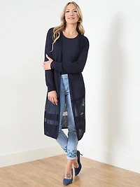 Long Sleeve Lightweight Knit Cardigan Sweater