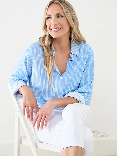 Long Sleeve Linen Slub Shirt