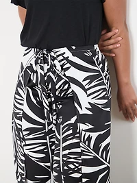 Petite Air Flow Tie Front Wide-Leg Pant