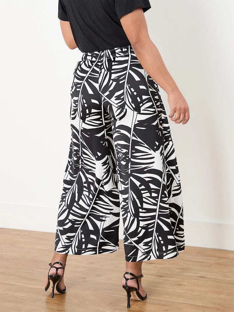 Petite Air Flow Tie Front Wide-Leg Pant