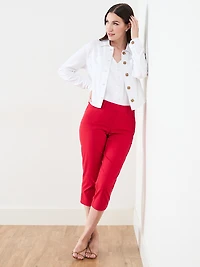 Petite Sleeveless Airflow Button-Front Blouse