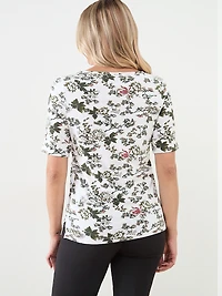 Short Sleeve Boat Neck T-Shirt