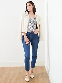 Sleeveless Double Layer Soft Knit Top