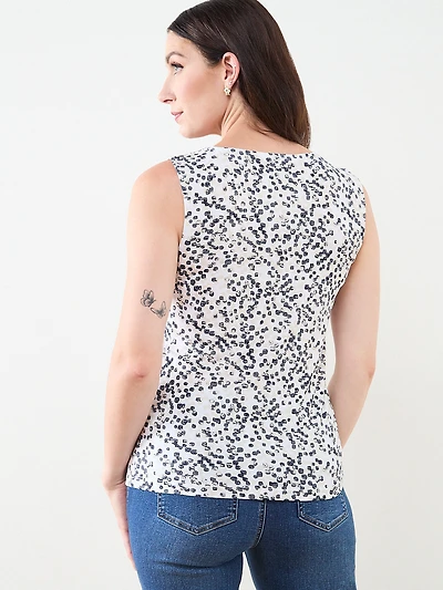 Sleeveless Double Layer Soft Knit Top