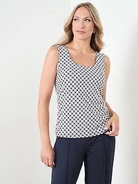Sleeveless Double-Layer Soft Knit Top